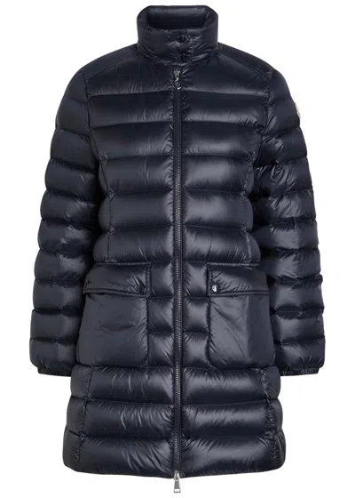 Moncler Genet Padded Shell Coat In Blue