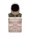 Moncler Genichi Waistcoat Down Jacket In Pink