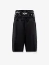 Moncler Genius Asap Rocky Padded Shorts And Pockets In Black