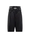 Moncler Genius Asap Rocky Padded Shorts And Pockets In Black