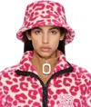 Moncler Genius X Jw Anderson Cheetah-print Bucket Hat With Logo Detail In 500 Pink Leopard