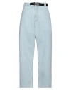 Moncler Genius 1 Moncler Jw Anderson Woman Denim Pants Blue Size 12 Cotton In Blue