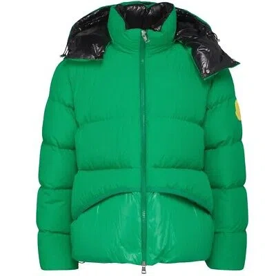 Pre-owned Moncler Genius 1952 Achill Green Short Down Jacket