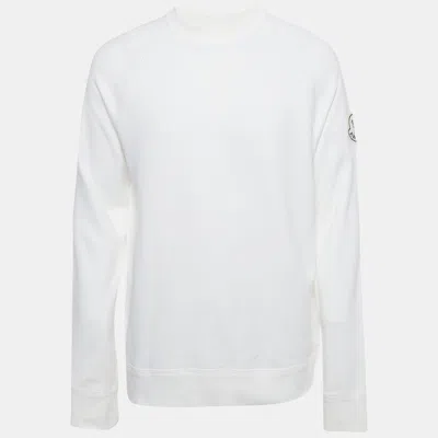 Pre-owned Moncler Genius 1952 X Awake Ny White Printed Cotton Knit Sweatshirt L