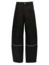 Moncler Genius Moncler X Willow Smith Zip Detailed Baggy Pants In Black