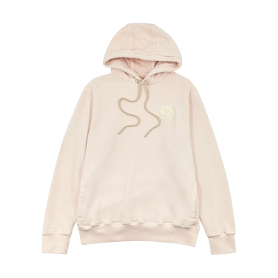 Moncler Genius 2 Moncler 1952 Pink Hooded Cotton Sweatshirt, Pink