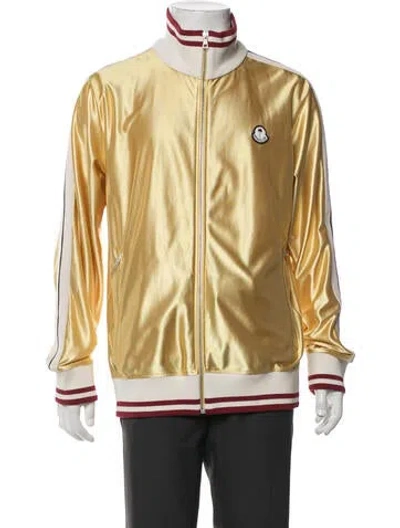 Pre-owned Moncler Genius 2022 Striped Bomber Jacket In Yellow