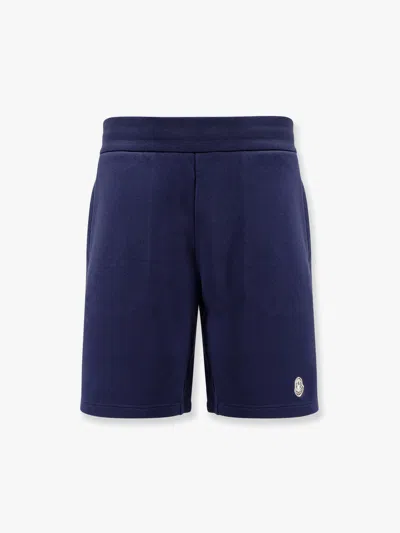 Moncler Genius 3 Moncler Mercedes-benz Designed By Nigoldeneye Cotton Bermuda Shorts In Blue
