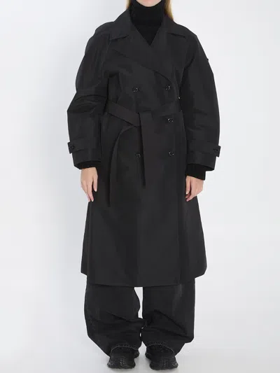 Moncler Genius 4 Moncler Edward Enninful - Zake Long Trench Coat In Black