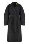 Moncler Genius 4 Moncler Edward Enninful - Zake Long Trench Coat In Black