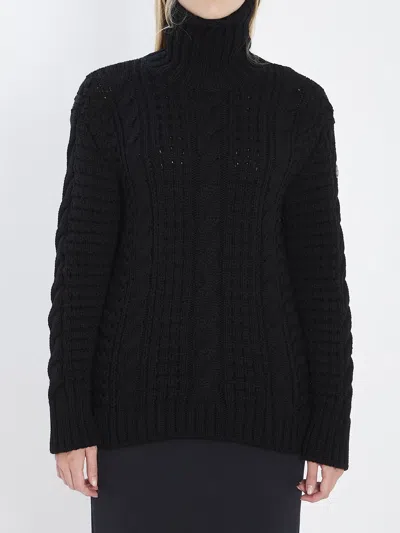 Moncler Genius Moncler X Edward Enninful Tricot Turtleneck Sweater In Black