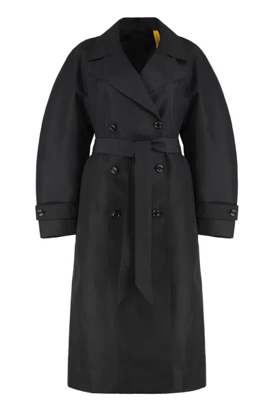 Moncler Genius 4 Moncler Edward Enninful Zake Long Trench Jacket In Black