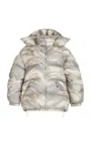 Moncler Genius 4 Moncler Hyke Galenstockis Camouflage Down Jacket In Grey