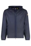 Moncler Genius Blue Hamlin Hooded Windbreaker In Blue
