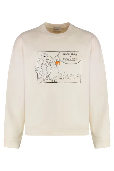 Moncler Genius 5 Moncler Donald Glover - Moncler X Gilga Farm Crew-neck Sweatshirt In Neutral