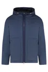 Moncler Genius The Moncler X Gilga Farm By Donald Glover Caracara Short Down Jacket In Blue
