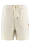 Moncler Genius Donald Glover Bermuda Shorts With Elastic Waistband In Neutral