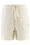 Moncler Genius Donald Glover Bermuda Shorts With Elastic Waistband In Neutral