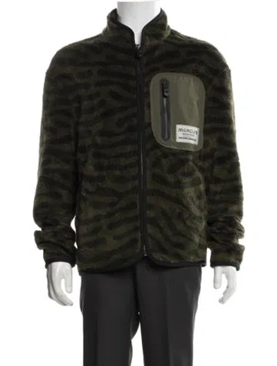 Pre-owned Moncler Genius 5 Salehe Bembury Camouflage Print Jacket In Green