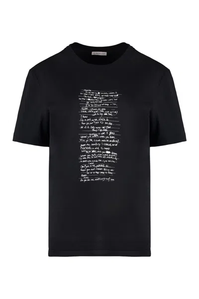 MONCLER GENIUS MONCLER GENIUS 6 MONCLER X WILLOW SMITH - COTTON CREW-NECK T-SHIRT