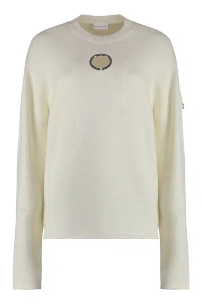 Moncler Genius Willow Smith Wool Blend Sweater In White