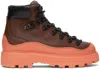 Moncler Genius 8 Moncler Palm Angels Burgundy Peka Trek Boots In 25b Pink Multicolour