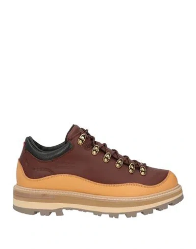 Moncler Genius 8 Moncler Palm Angels Man Ankle Boots Brown Size 9 Leather