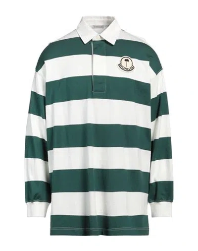 Moncler Genius 8 Moncler Palm Angels Man Polo Shirt Dark Green Size S Cotton In Multi