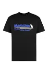 Moncler Genius Racing Logo Crewneck T-shirt In Black