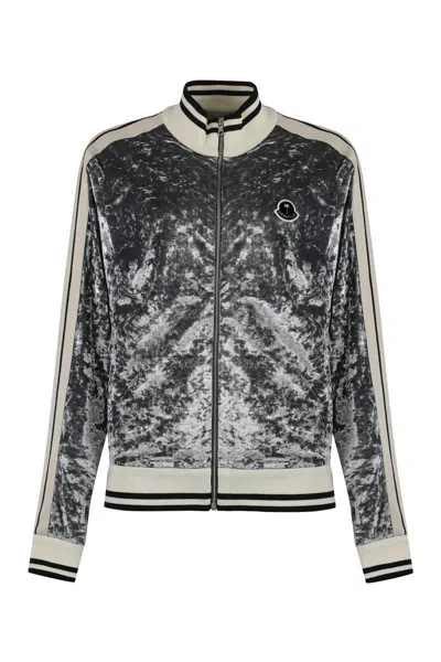 Moncler Genius Moncler X Palm Angels Tech Sweatshirt In Silver