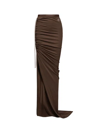 Moncler Genius "adjustable" Skirt In Brown