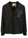 Moncler Genius Anaise College-style Down Jacket In Black