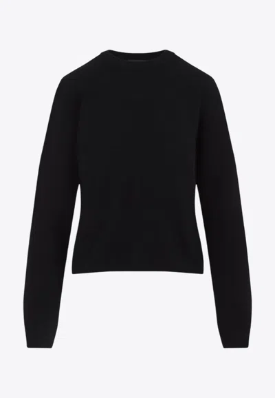 Moncler Genius Biker Knitted Sweater In Gray