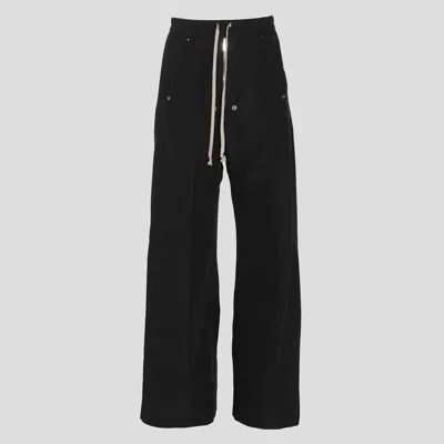 Moncler Genius Black Cotton Pants In Black  