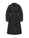 Moncler Genius X Ee72 By Edward Enninful Zake Long Trench Coat In Black