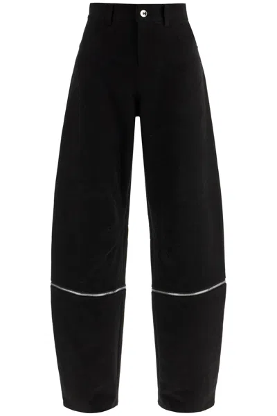 MONCLER GENIUS MONCLER GENIUS  BLACK TROUSERS WITH ZIP DETAIL