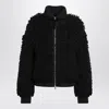 Moncler Genius X Ee72 By Edward Enninful Wool-blend Down Cardigan In Black
