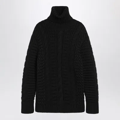 Moncler Genius Ee72 Collaboration Wool Turtleneck Sweater In Black