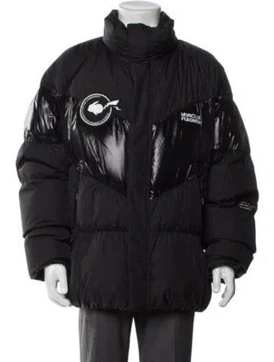 Pre-owned Moncler Genius Blain Giubbotto Graphic Print Windbreaker In Multi