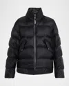 Moncler Genius Moncler X Edward Enninful Blas Short Matte Down Jacket In Black