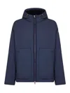 Moncler Genius The Moncler X Gilga Farm By Donald Glover Caracara Short Down Jacket In Blue