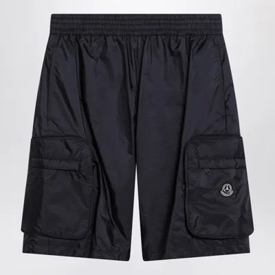 Moncler Genius Blue Nylon Bermuda Shorts