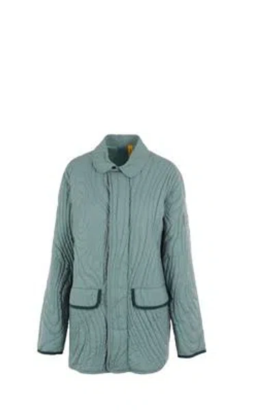 Moncler Genius Coats In Pastel Green