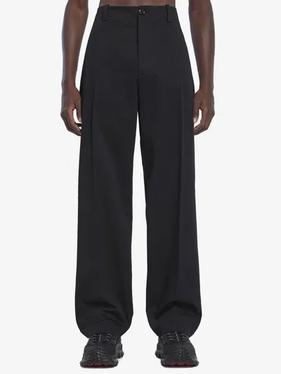 MONCLER GENIUS COTTON GABARDINE TROUSERS