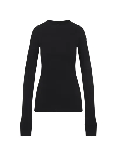 Moncler Genius Cotton Long-sleeve Top In Black