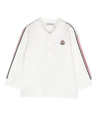Moncler Genius Kids' Cotton Polo In White
