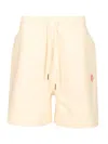 Moncler Genius Donald Glover Bermuda Shorts With Elastic Waistband In Gold