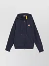 Moncler Genius Cotton Sweatshirt With Zip And Hood In Blue