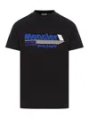 Moncler Genius Racing Logo Crewneck T-shirt In Black