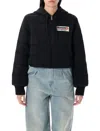 Moncler Genius Moncler X Palm Angels Zip-up Down Jacket In Black